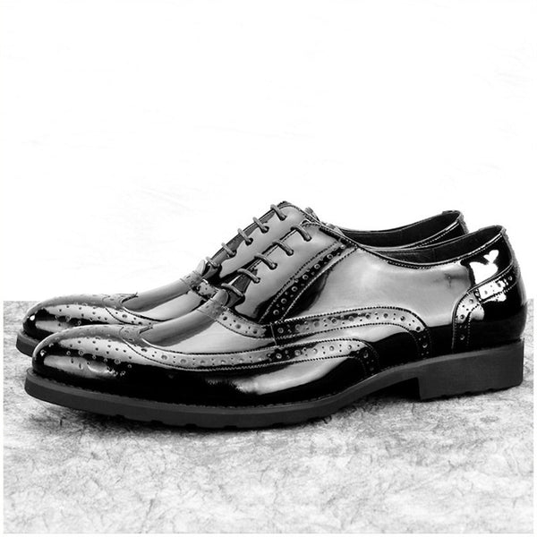 Oxford For Men Brogue Shoes Lace Up Style Genuine 