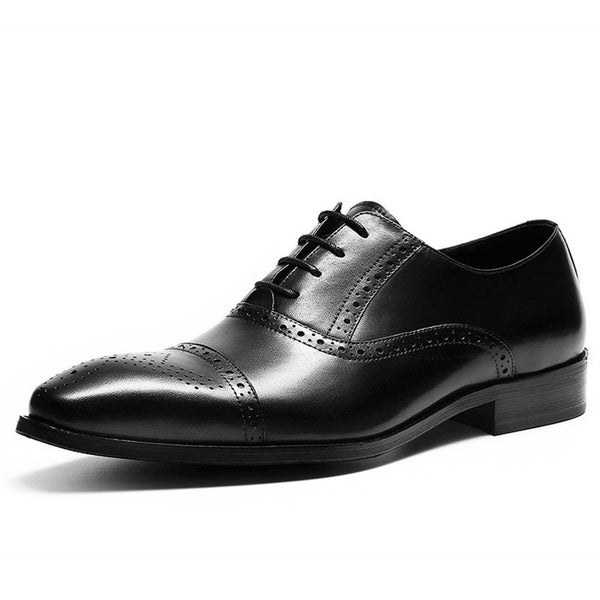 Lace Up Style Derby Oxford Shoes for Men Formal Sh