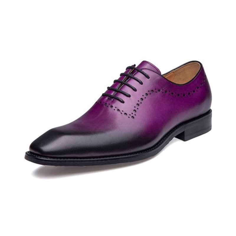 Hand-made Oxford for Men Derby Shoes Lace Up Style