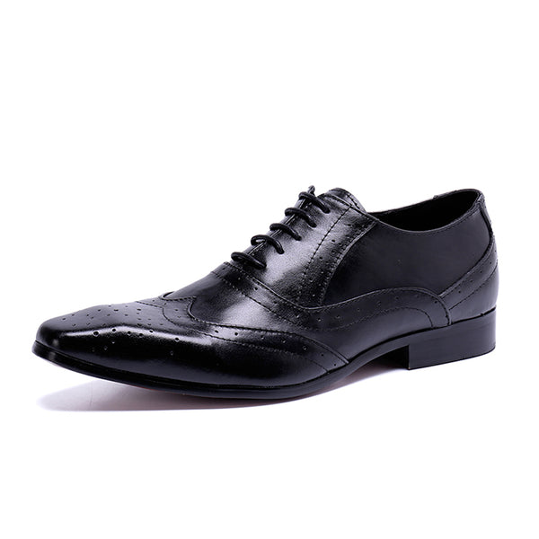 Men's Classic Derby Oxford Genuine Leather Lace up