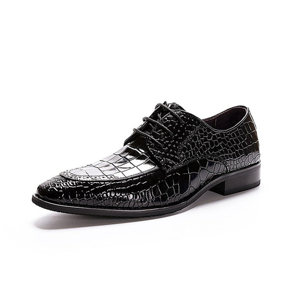 Oxford For Men Formal Shoes Embossed Carving Lace 