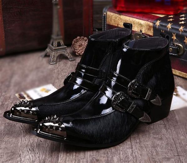 Ankle Boot For Men High Top Boot Slip On Style Pre