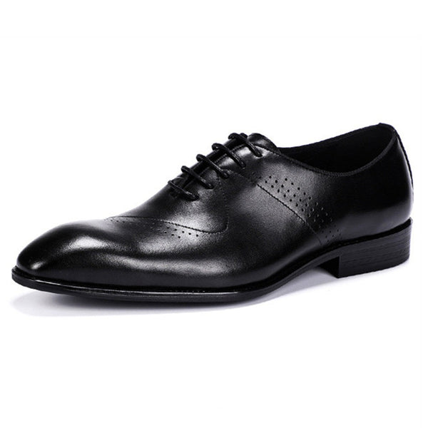 Brogue Carving Oxford for Men Formal Dress Shoes L