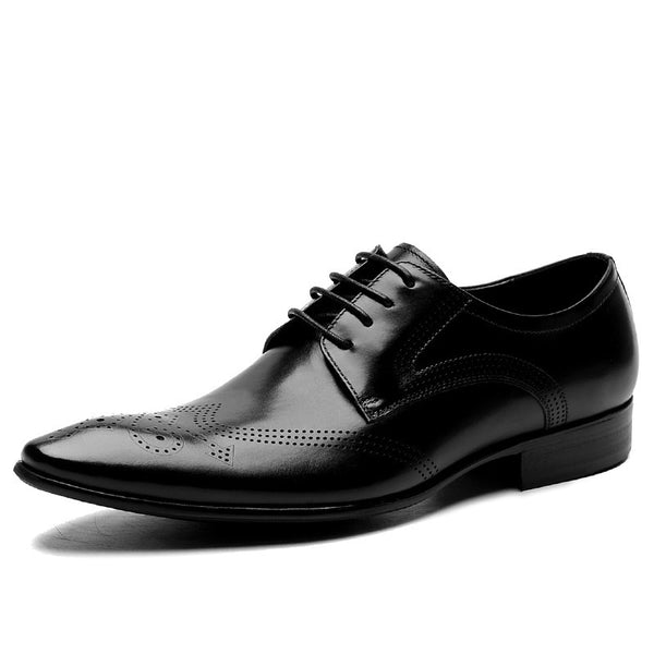 Brogue Oxford for Men Formal Shoes Lace Up Style P