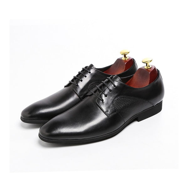 Lace Up Style Derby Oxford Shoes for Men Formal Sh