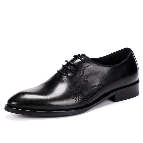 Carving Totem Derby Oxfords for Men Formal Shoes L