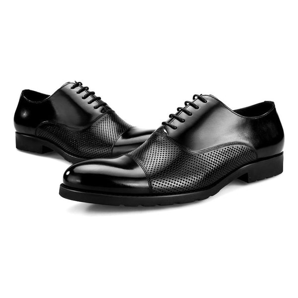 Oxford For Men Formal Shoes Lace Up Style Genuine 