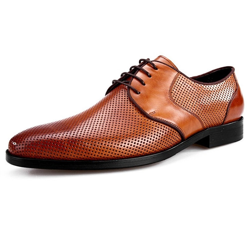 Oxford For Men Formal Shoes Lace Up Style Genuine 