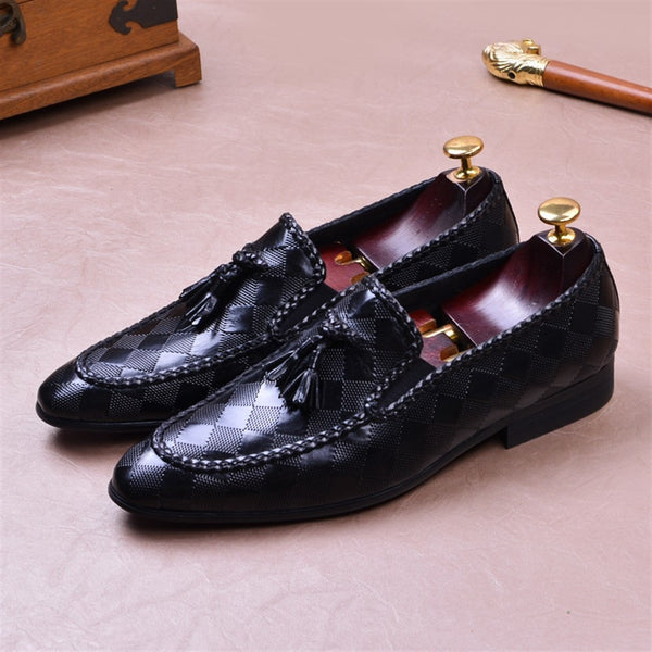 Retro British Style Rhomboids Oxford for Men Forma