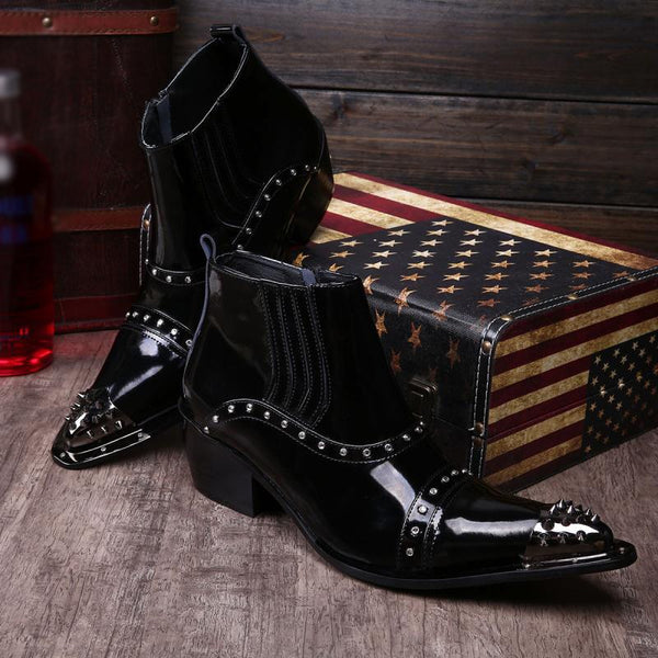 Ankle Boot For Men High Top Boot Slip On Style Pre