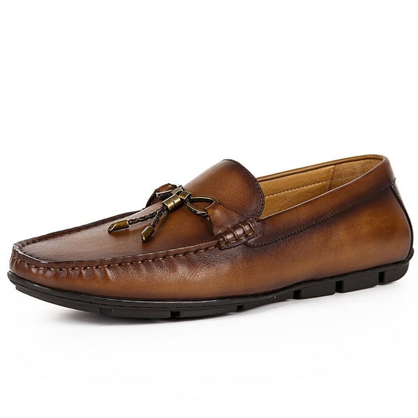 Hand-made Retro Loafer Shoes for Men Oxford Shoes 